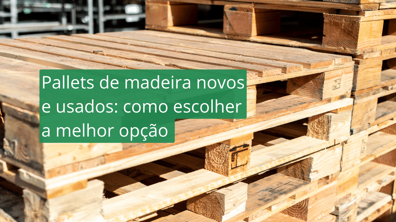 Pallets de madeira novos e usados